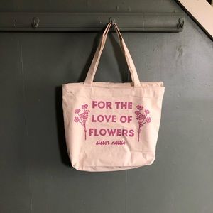 Sister Nettle The Flowers Zippered Tote